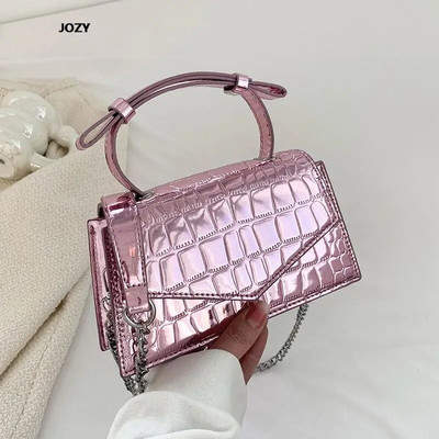 2023 Νέες τσάντες ώμου με αλυσίδα μόδας Σχεδιαστής πολυτελείας για γυναίκες, δερμάτινο χιαστί πολύχρωμο χιαστί πολύχρωμες, καθημερινές τσάντες Y2k