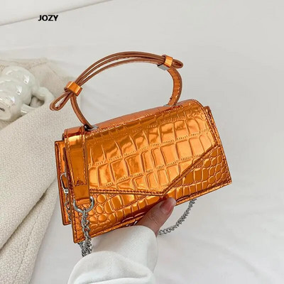 2023 Νέες τσάντες ώμου με αλυσίδα μόδας Σχεδιαστής πολυτελείας για γυναίκες, δερμάτινο χιαστί πολύχρωμο χιαστί πολύχρωμες, καθημερινές τσάντες Y2k