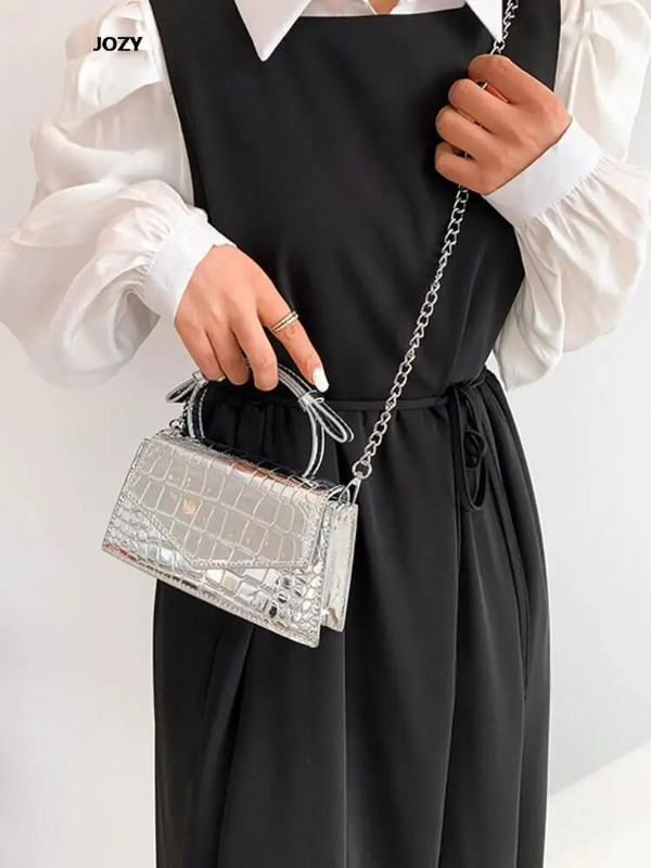 2023 Νέες τσάντες ώμου με αλυσίδα μόδας Σχεδιαστής πολυτελείας για γυναίκες, δερμάτινο χιαστί πολύχρωμο χιαστί πολύχρωμες, καθημερινές τσάντες Y2k