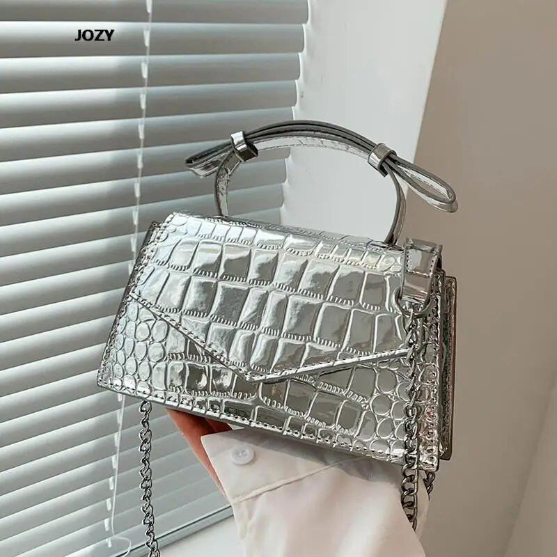 2023 Νέες τσάντες ώμου με αλυσίδα μόδας Σχεδιαστής πολυτελείας για γυναίκες, δερμάτινο χιαστί πολύχρωμο χιαστί πολύχρωμες, καθημερινές τσάντες Y2k