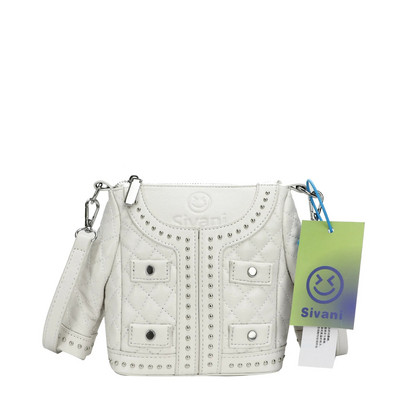 Μόδα Προσωποποιημένη Γυναικεία Δημιουργική Τσάντα Μπουφάν Μαύρο Χρώμα Παλτό Σχήμα Νεωτερισμού Διαμαντένια δικτυωτή αλυσίδα Μίνι τσάντα