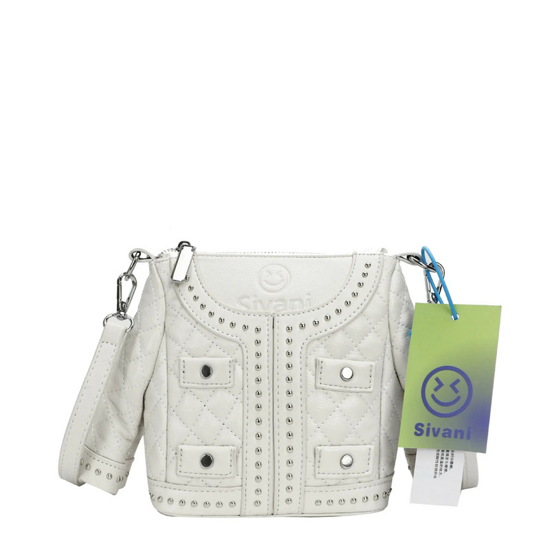 Μόδα Προσωποποιημένη Γυναικεία Δημιουργική Τσάντα Μπουφάν Μαύρο Χρώμα Παλτό Σχήμα Νεωτερισμού Διαμαντένια δικτυωτή αλυσίδα Μίνι τσάντα