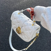 Kvaliteetne mood kett õlakott 2023 uus teemantvõre Luksuslik disainer Sadul Crossbody suvine vabaaja naiste käekott