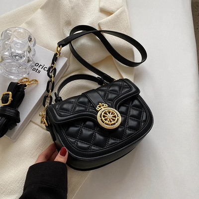 Kvaliteetne mood kett õlakott 2023 uus teemantvõre Luksuslik disainer Sadul Crossbody suvine vabaaja naiste käekott