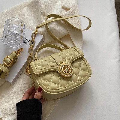 Kvaliteetne mood kett õlakott 2023 uus teemantvõre Luksuslik disainer Sadul Crossbody suvine vabaaja naiste käekott