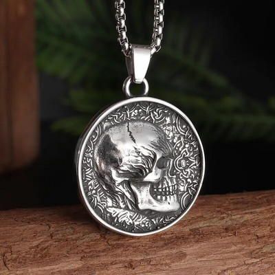 Muška velika gotička vintage ogrlica s privjeskom u obliku križa u obliku uličnog vintage nakita