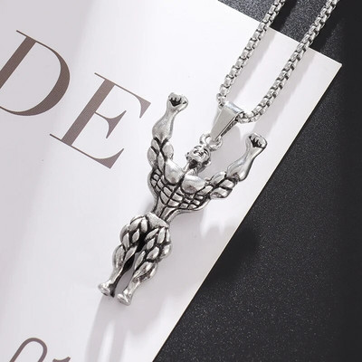 Mados svorio kilnojimas kultūristas, raumenys sportininkas, pakabukas, karoliai, raumenys, kariai, kasdieniai karoliai, sporto salės priedai, dovana