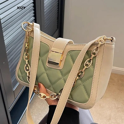 Laisvalaikio mada 2023 m. Naujos madingos moteriškos rankinės ant pečių Klasikinės paprasto stiliaus Crossbody Aukštos kokybės vintažinės moteriškos PU rankinės Veikia