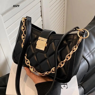 Laisvalaikio mada 2023 m. Naujos madingos moteriškos rankinės ant pečių Klasikinės paprasto stiliaus Crossbody Aukštos kokybės vintažinės moteriškos PU rankinės Veikia