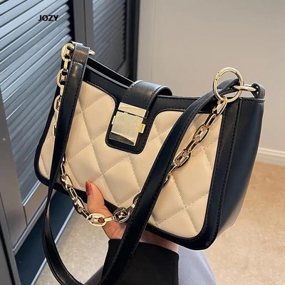 Laisvalaikio mada 2023 m. Naujos madingos moteriškos rankinės ant pečių Klasikinės paprasto stiliaus Crossbody Aukštos kokybės vintažinės moteriškos PU rankinės Veikia