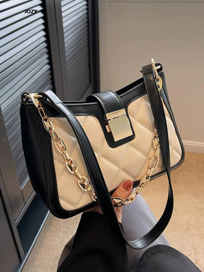 Laisvalaikio mada 2023 m. Naujos madingos moteriškos rankinės ant pečių Klasikinės paprasto stiliaus Crossbody Aukštos kokybės vintažinės moteriškos PU rankinės Veikia