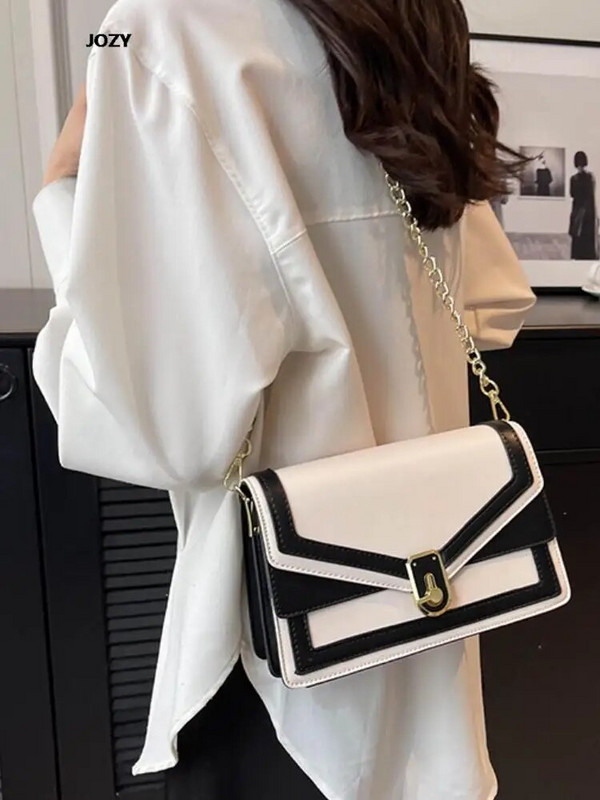 Naistele Moodne mitmekülgne ketikott, uus 2023. aasta kvaliteetne lihtsas stiilis nahast õlakott Luksusliku disainiga naiste käekott