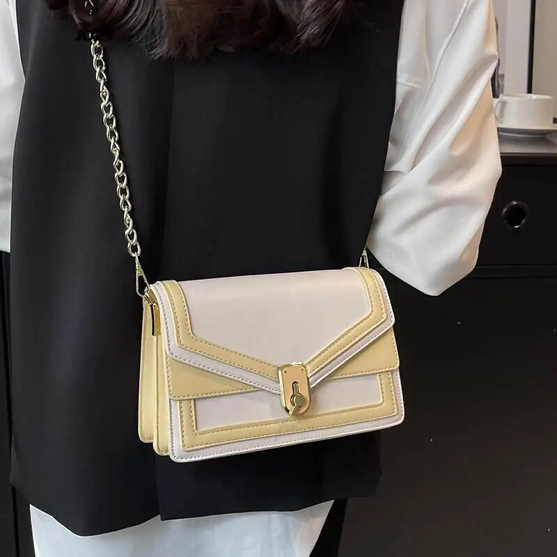 Naistele Moodne mitmekülgne ketikott, uus 2023. aasta kvaliteetne lihtsas stiilis nahast õlakott Luksusliku disainiga naiste käekott