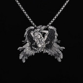 Grčka mitologija Raspeće Vezani anđeo Privjesak Motorcikl Ogrlica Muški i ženski amulet Nakit Rođendanski dar