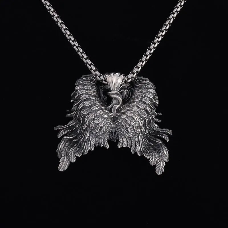 Grčka mitologija Raspeće Vezani anđeo Privjesak Motorcikl Ogrlica Muški i ženski amulet Nakit Rođendanski dar