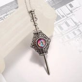 Όμορφα σκαλισμένο Magic World Κολιέ Ραβδί Μαγικό πέτρινο κρεμαστό κόσμημα Ανδρική μόδα κοσμήματα κοσμήματα Muggle