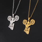 Cazador uus Cheer Leader ripatsikaelakee naistele tüdrukutele roostevabast terasest ehtest kett kaelakee 2023. aasta sünnipäevakingitus