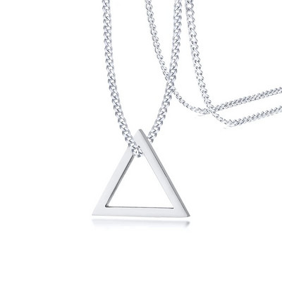 Vnoxi lihtsad blokeerivad ruudukujulised kolmnurksed ripatskaelakeed meestele, roostevabast terasest, moodsad trendikad geomeetrilised virnastavad tänavarõivad