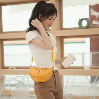 PU кожени едноцветни чанти през рамо през рамо за 2023 г. Проста модна чанта през рамо Дамски чанти Портмонета