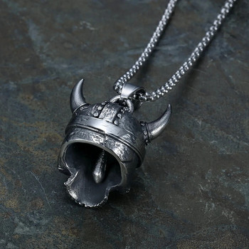 Retro Gothic Viking Horn Bell μενταγιόν Κολιέ μοτοσικλέτας Ανδρική Ιππασία Εξορκισμός Φυλαχτό Κοσμήματα Αξεσουάρ Δώρο