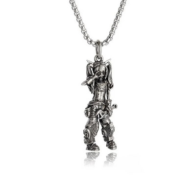 Mech mergaičių karoliai Šaunūs dviratininkų remonto deivės pakabukai vyrų pankų motociklų dviratininkų roko tendencijų papuošalai