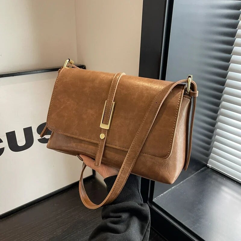 Õla- ja ristkehaga PU kotid 2024 Uus kvaliteetne moodne tõmblukuga kott naistele Bolso Bandolera De Alta Calidad