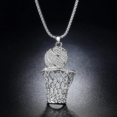 Madingi deimantais inkrustuoti krepšinio pakabukai