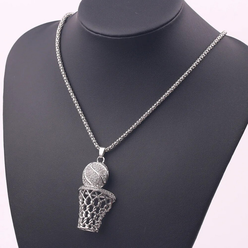 Madingi deimantais inkrustuoti krepšinio pakabukai