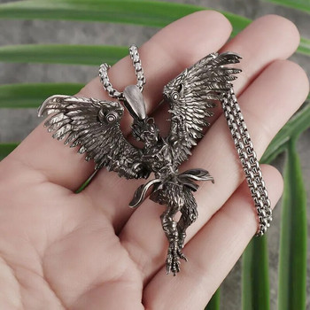 Ancient Mythology Dapeng Garuda μενταγιόν Ινδουιστικός Θεός πουλί κολιέ Retro Punk Eagle Beast Κοσμήματα Μόδα ανδρικά και γυναικεία δώρα