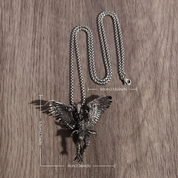 Ancient Mythology Dapeng Garuda μενταγιόν Ινδουιστικός Θεός πουλί κολιέ Retro Punk Eagle Beast Κοσμήματα Μόδα ανδρικά και γυναικεία δώρα