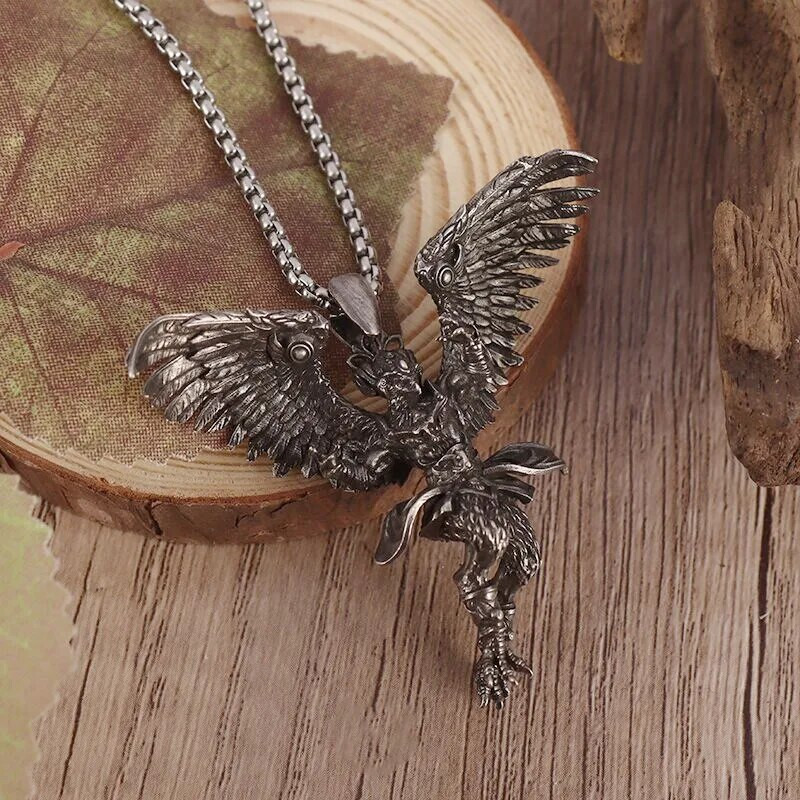 Drevna mitologija Dapeng Garuda privjesak Hindu bog ptica ogrlica retro punk orao zvijer nakit modni muški i ženski darovi