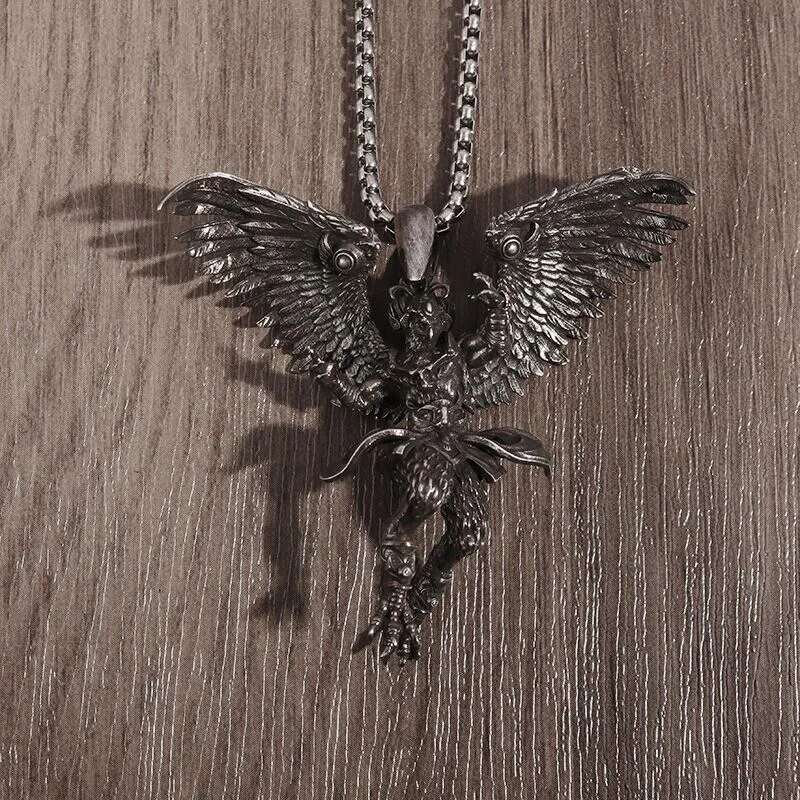 Drevna mitologija Dapeng Garuda privjesak Hindu bog ptica ogrlica retro punk orao zvijer nakit modni muški i ženski darovi