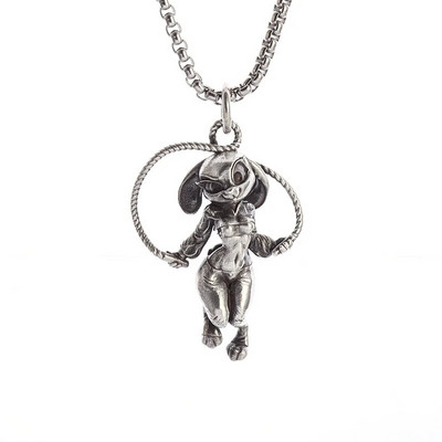 Retro sidabru dengtas moteriškas žvėries pakabukas kūdikiui angelas lankas ir strėlės karoliai, vyriški ir moteriški, žavūs papuošalai