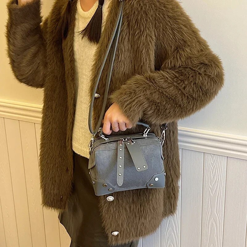 Τσάντες ώμου PU με φερμουάρ Γυναικείες τσάντες σε έκπτωση 2023 Υψηλής ποιότητας Φθινοπωρινό συμπαγές πορτοφόλι Νέα μόδα Casual τσάντα υψηλής χωρητικότητας