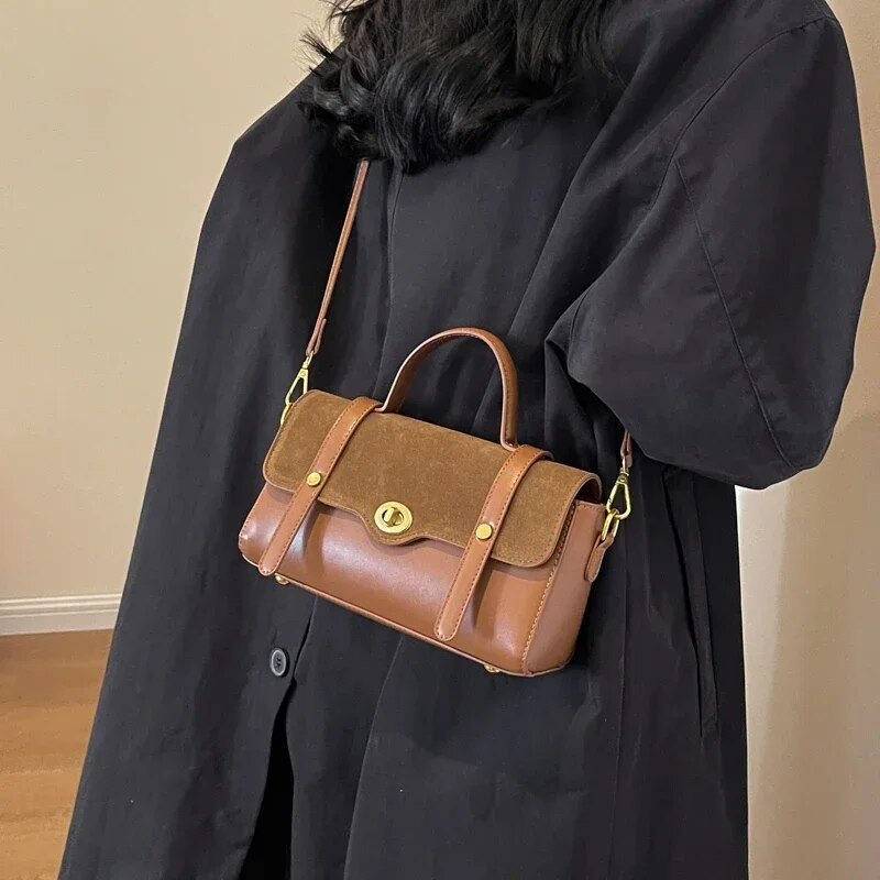 Ρετρό γυναικείες τσάντες ώμου Νέα τάση με φερμουάρ 2024 Simplicity casual ευέλικτες γυναικείες τσάντες χιαστί Bolsas Para Mujeres