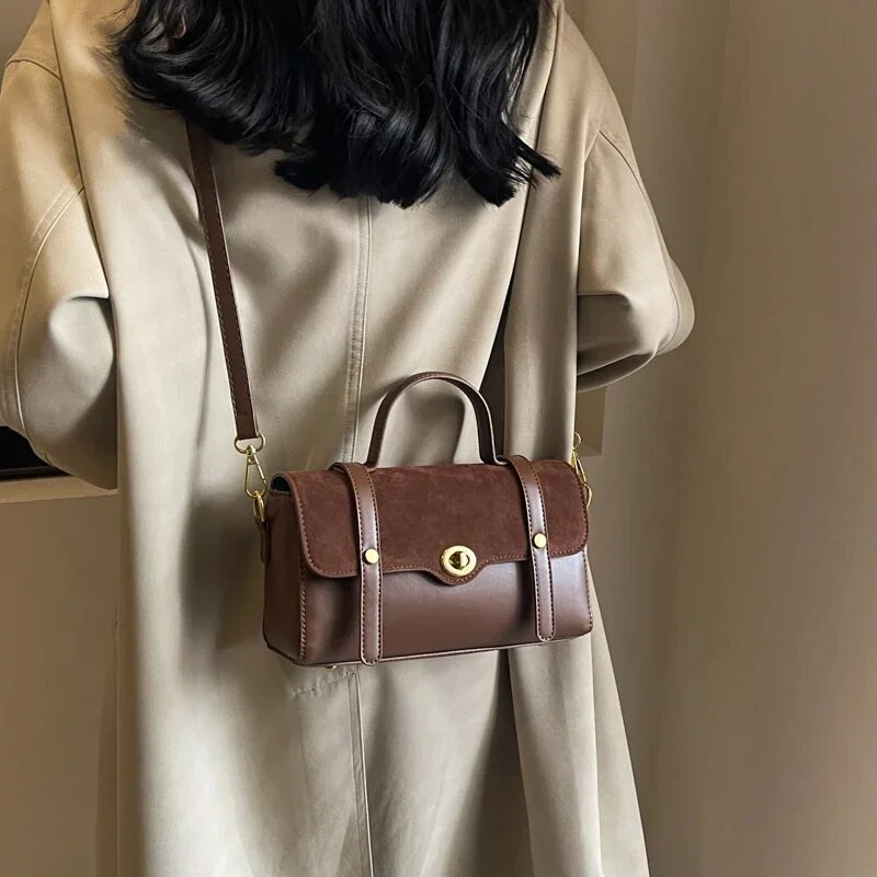 Ρετρό γυναικείες τσάντες ώμου Νέα τάση με φερμουάρ 2024 Simplicity casual ευέλικτες γυναικείες τσάντες χιαστί Bolsas Para Mujeres