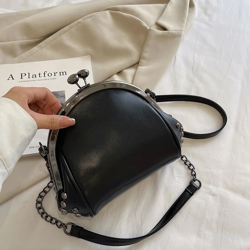 Naiste kott Uus stiil Neet Tutt Moodne Shell kott Korea Style Õlakott Kett Käekott Kvaliteetne Luksus Disainer