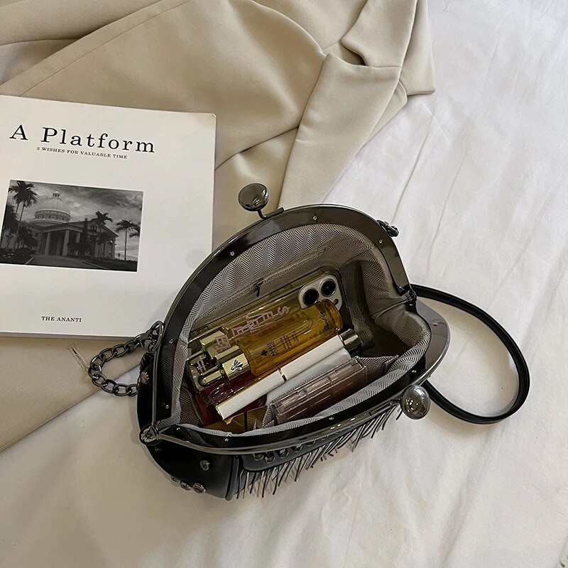 Naiste kott Uus stiil Neet Tutt Moodne Shell kott Korea Style Õlakott Kett Käekott Kvaliteetne Luksus Disainer