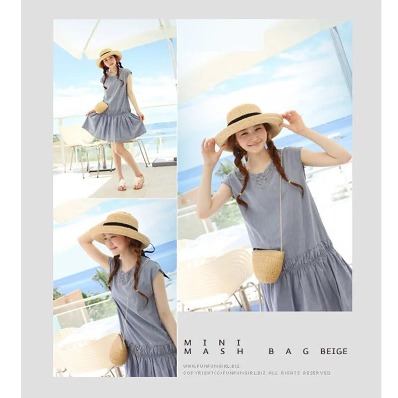 Käsitsi valmistatud naiste väike õlakott Suvine õlgkotid Rannakotid Rotangist kootud Crossbody kott Bohemian Messenger Bags Kootud käekott