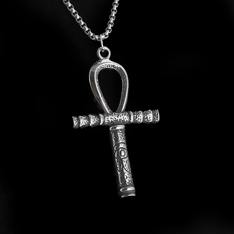 Ancient Egyptian Pharaoh Eye of Horus Patronus μενταγιόν Ανδρικό κολιέ Ankh Cross Ανδρικό Vintage τυχερό κοσμήματα φυλαχτό
