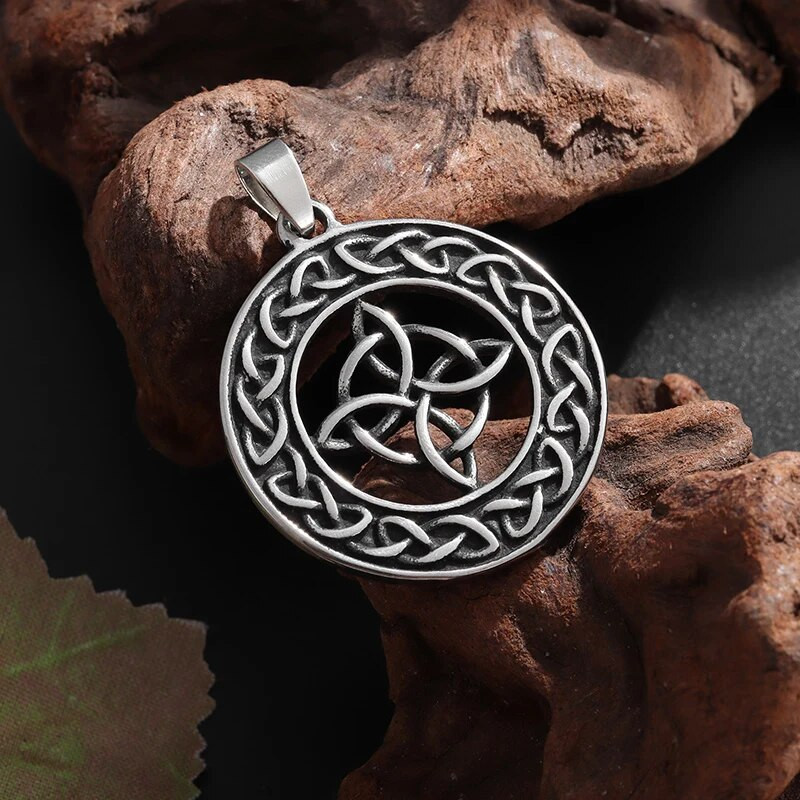 Κρεμαστό vintage Viking Celtic Knot Witchcraft Witch Knot Lucky Irish Knot Κολιέ Ανδρικά Γυναικεία κοσμήματα Φυλαχτό