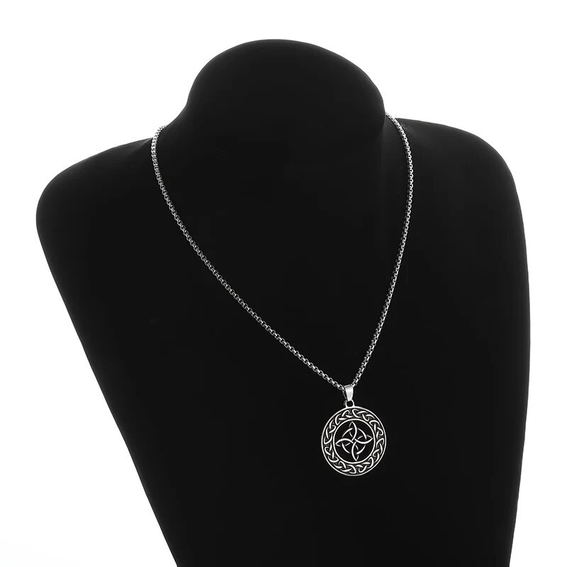 Κρεμαστό vintage Viking Celtic Knot Witchcraft Witch Knot Lucky Irish Knot Κολιέ Ανδρικά Γυναικεία κοσμήματα Φυλαχτό