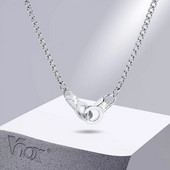 „Vnox Design“ antrankių karoliai vyrams, moterys, auksinės spalvos nerūdijančio plieno rankogalių pakabukas su kubietiška grandinėle, šauni unisex kaklo apykaklė