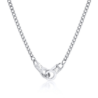 „Vnox Design“ antrankių karoliai vyrams, moterys, auksinės spalvos nerūdijančio plieno rankogalių pakabukas su kubietiška grandinėle, šauni unisex kaklo apykaklė