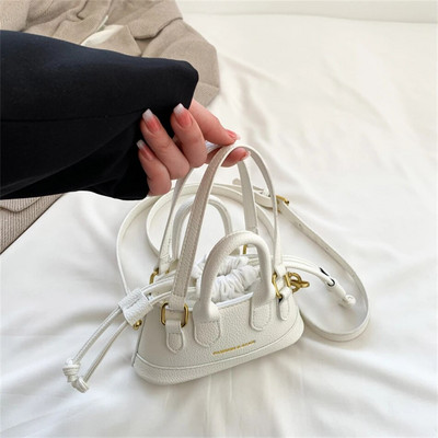 Summer Candy Color Mini Shell PU nahast string õlakotid naistele Trend huulepulk Väikeste laste rahakotid ja käekotid