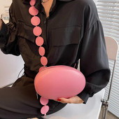 Madingas ovalaus dizaino Crossbody krepšys moterims Mini rankinė ant pečių ir piniginės Kokybiška odinė žinutė krūtinės krepšys moteriška prabangi rankinė