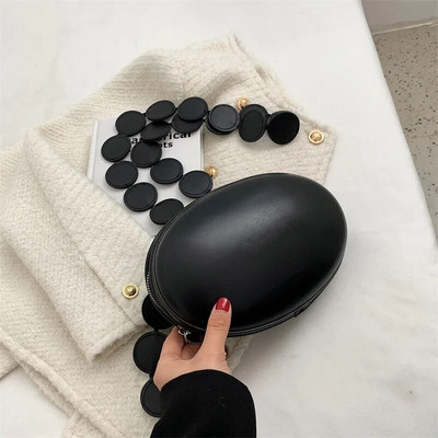 Madingas ovalaus dizaino Crossbody krepšys moterims Mini rankinė ant pečių ir piniginės Kokybiška odinė žinutė krūtinės krepšys moteriška prabangi rankinė