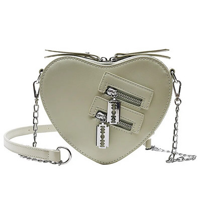 Gothic Heart Blade Užtrauktuku Grandinė Crossbody Krepšiai Moterims Merginoms Kasdieniai Rankinės Rankinės Techwear Vasarinė Piniginė Goth