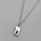 Punk meeste hammaste ripatsiga kaelakee, spetsiaalne roostevabast terasest kaelakett meestele, uus 2023. aastal Trend Cool Mood Ehted Aksessuaarid