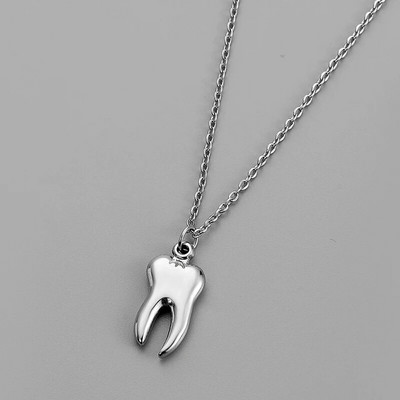 Punk meeste hammaste ripatsiga kaelakee, spetsiaalne roostevabast terasest kaelakett meestele, uus 2023. aastal Trend Cool Mood Ehted Aksessuaarid